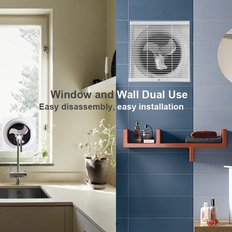 Portable Bathroom Ventilation Duct Fan Wall Mount Ceiling Plastic Ventilation Silent Ceiling Exhaust Fan