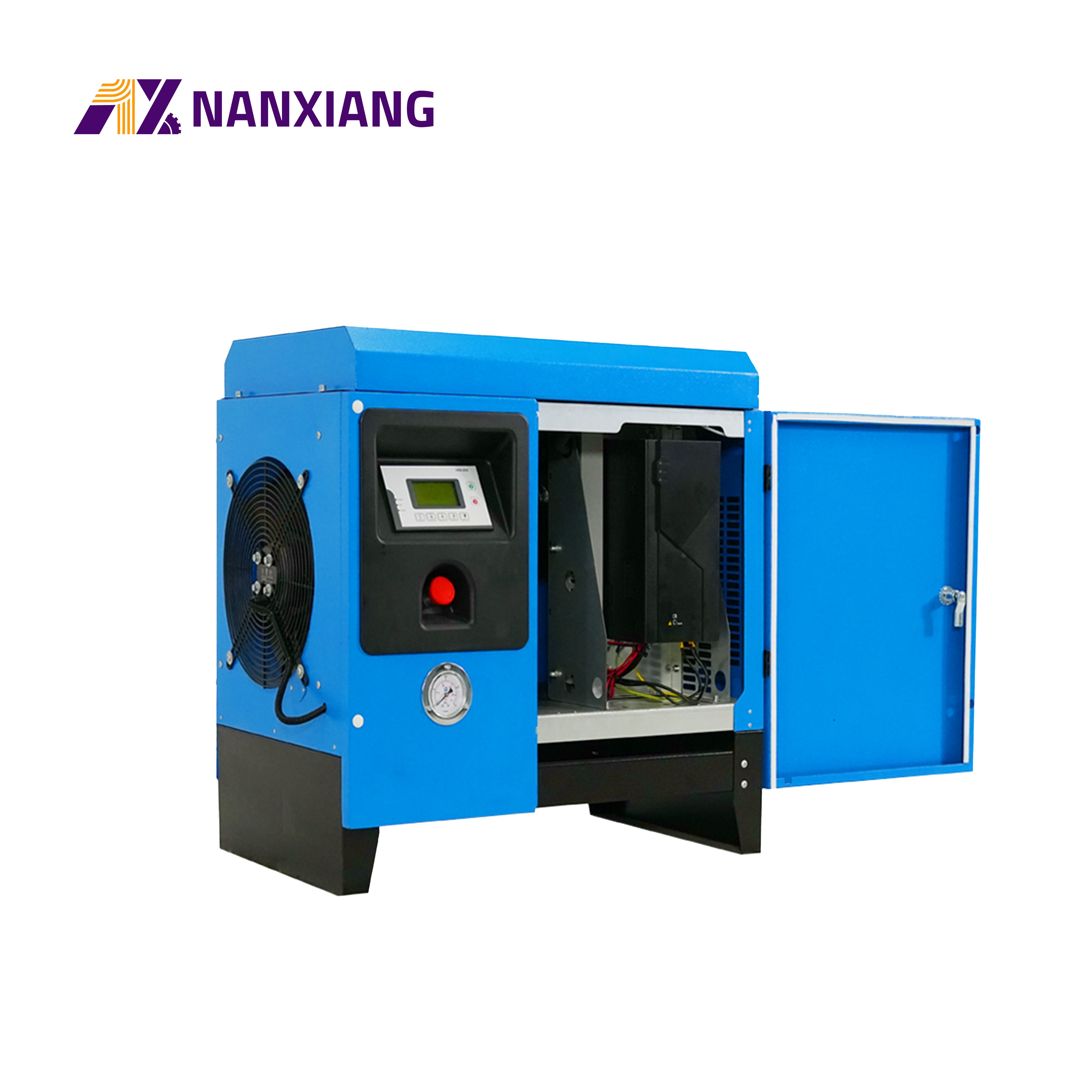 Single Phase Air Compressor Electric 3.7kw 4.5kw 5.5kw 7.5kw Low Noise Permanent Magnet Variable Frequency Screw Compressor