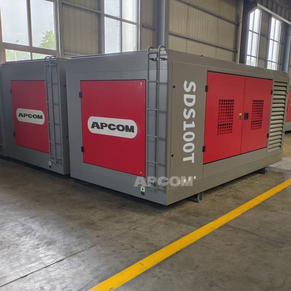 25bar 1000cfm 30m3/min Mining air Compressor Cummins 25 bar 1000 Cfm diesel Engine Screw Compressor for Water Well Drill Rig
