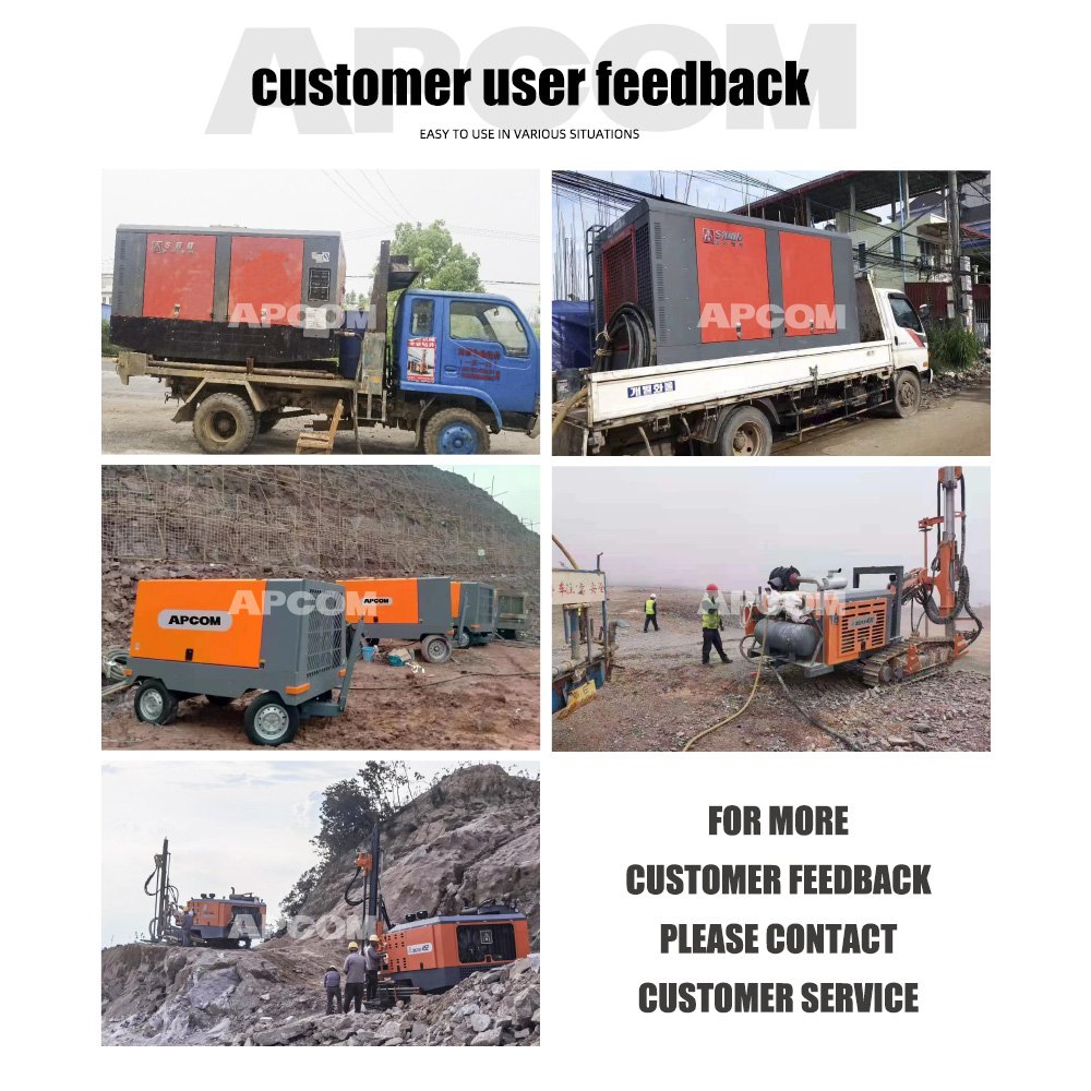 25bar 1000cfm 30m3/min Mining air Compressor Cummins 25 bar 1000 Cfm diesel Engine Screw Compressor for Water Well Drill Rig
