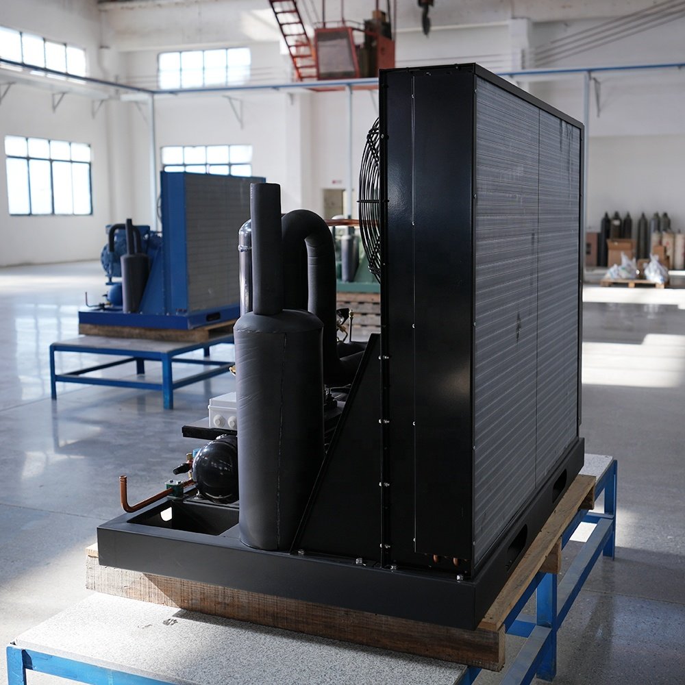 5HP 10HP 15HP Air Cooled Industrial Open-type Freezer Compressor Low Temperature Scroll Condensing Unit