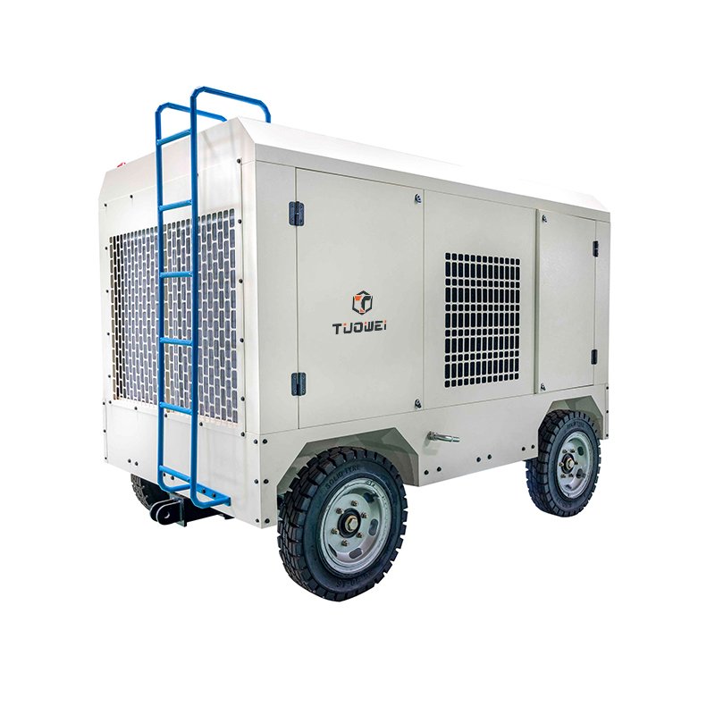2025 New 35M3/min 165kw Electric Energy Saving Portable Mobile Mining Screw Air Compressor With Trailer for Air Gun Drilling