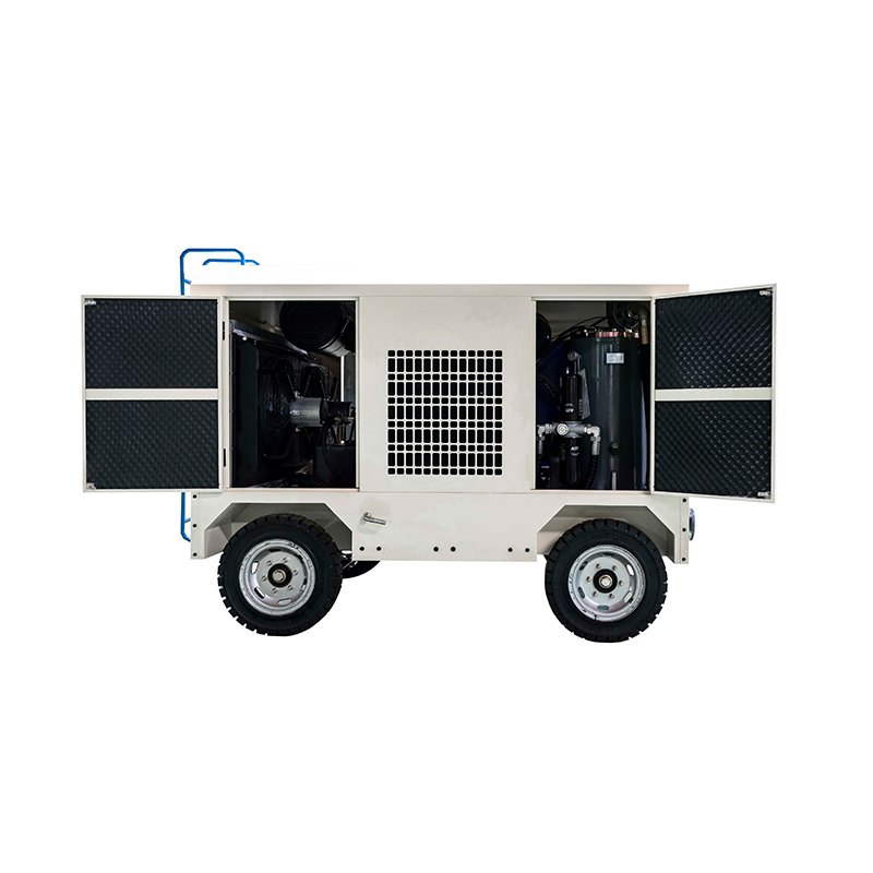 2025 New 35M3/min 165kw Electric Energy Saving Portable Mobile Mining Screw Air Compressor With Trailer for Air Gun Drilling