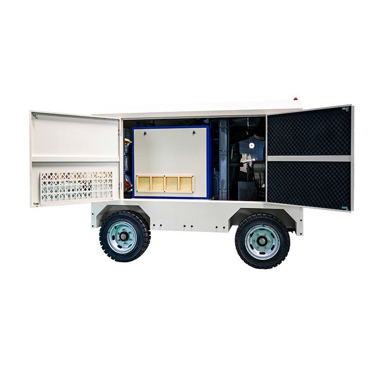 2025 New 35M3/min 165kw Electric Energy Saving Portable Mobile Mining Screw Air Compressor With Trailer for Air Gun Drilling