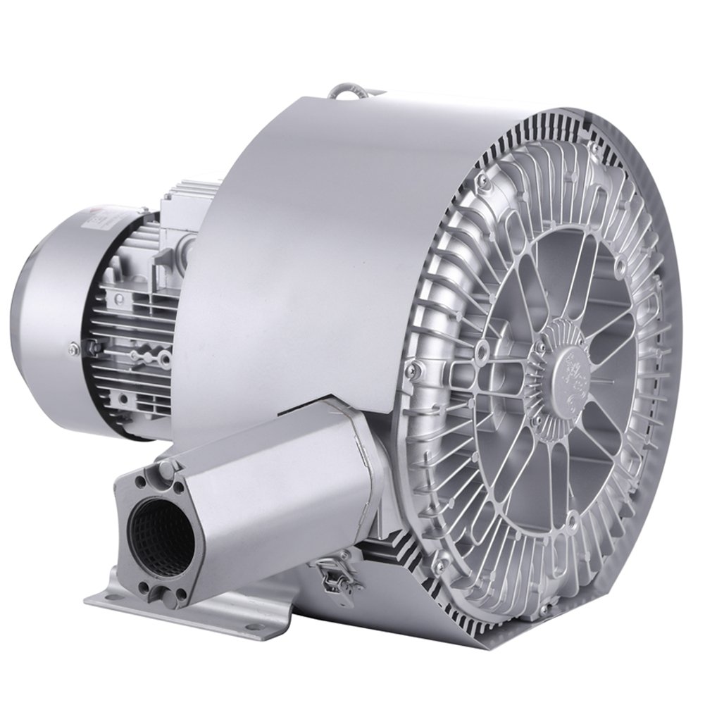 Industry Vacuum Air Pump Turbine Ring Blower 1HP Double Stage Side Channel Blower