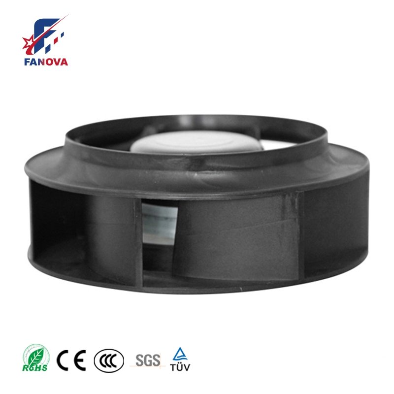 220mm 110V DC Ventilation Air Ventilator Impeller Blower Ball Bearing Backward Centrifugal Blower Fan Motor