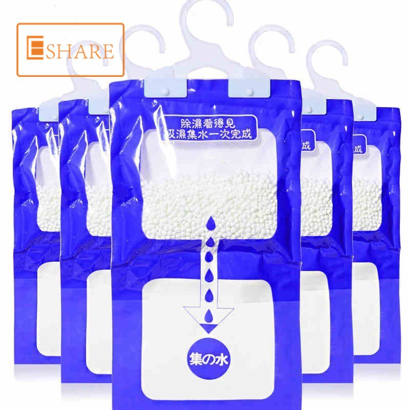 High Quality Hanging 220g Calcium Chloride Moisture Absorber Dehumidifier Desiccant Bag for Wardrobe