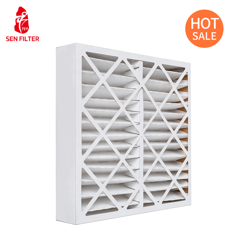 Medium Efficiency MERV 8 Pleated HVAC AC Furnace Air Filter 20x20x5/13 Panel for Clean Room for Home and Restaurant Use