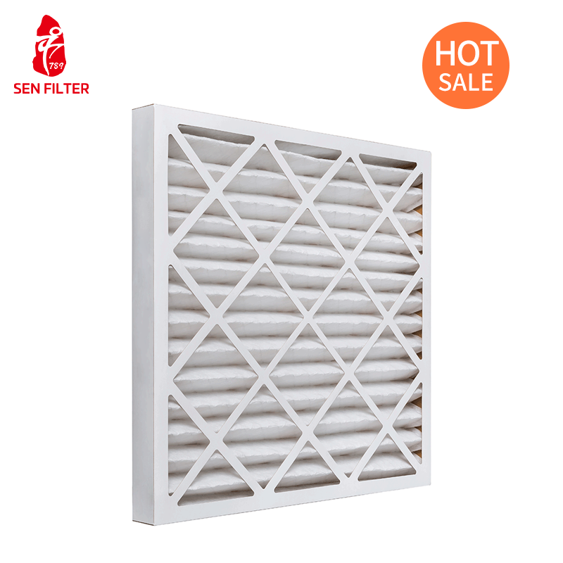 Medium Efficiency MERV 8 Pleated HVAC AC Furnace Air Filter 20x20x5/13 Panel for Clean Room for Home and Restaurant Use