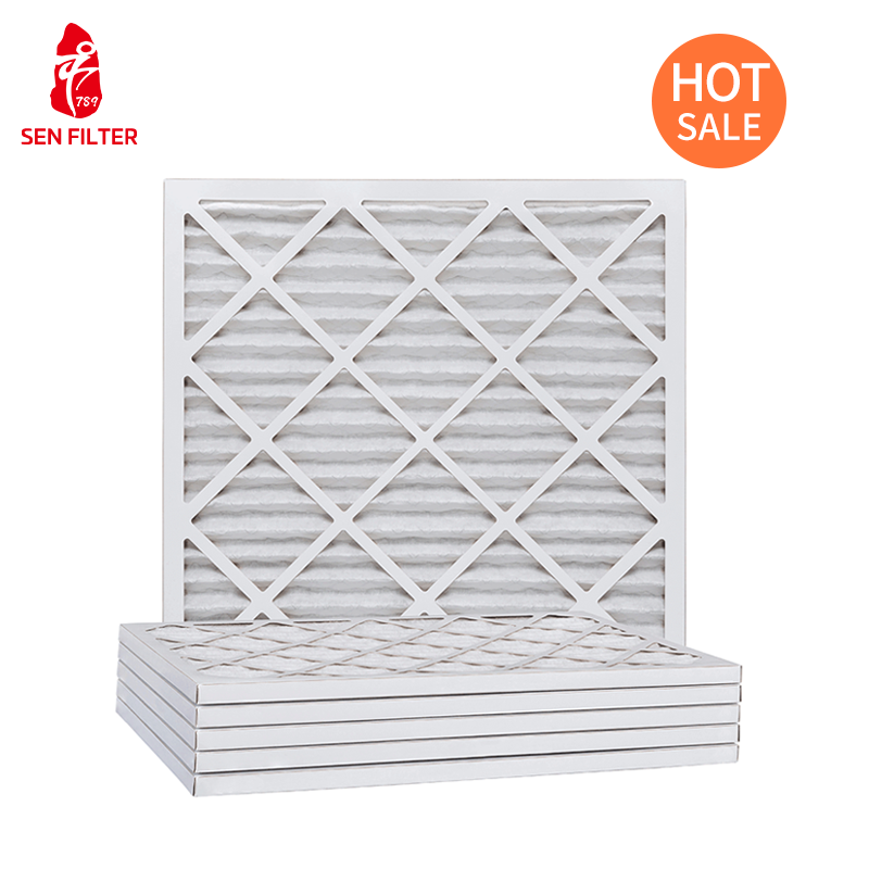 Medium Efficiency MERV 8 Pleated HVAC AC Furnace Air Filter 20x20x5/13 Panel for Clean Room for Home and Restaurant Use