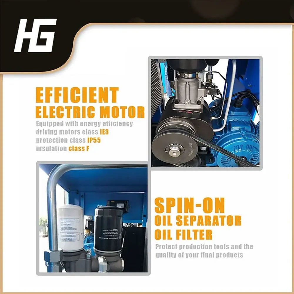 37KW 50hp Industrial Ac Power Permanent Magnet Variable Frequency Converter Drive Inverter Pm Screw air Compressor