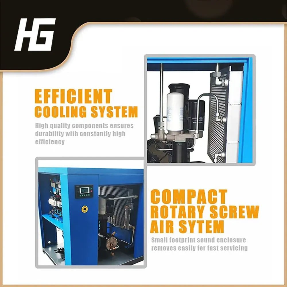 37KW 50hp Industrial Ac Power Permanent Magnet Variable Frequency Converter Drive Inverter Pm Screw air Compressor