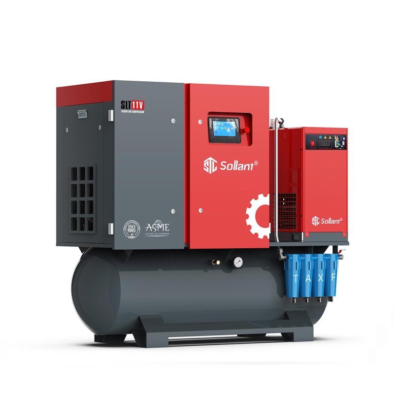 Screw Type air Compressor 10hp with Dryer 4-in-1 5.5kw 7.5kw 11kw 15kw 22kw air Compressor