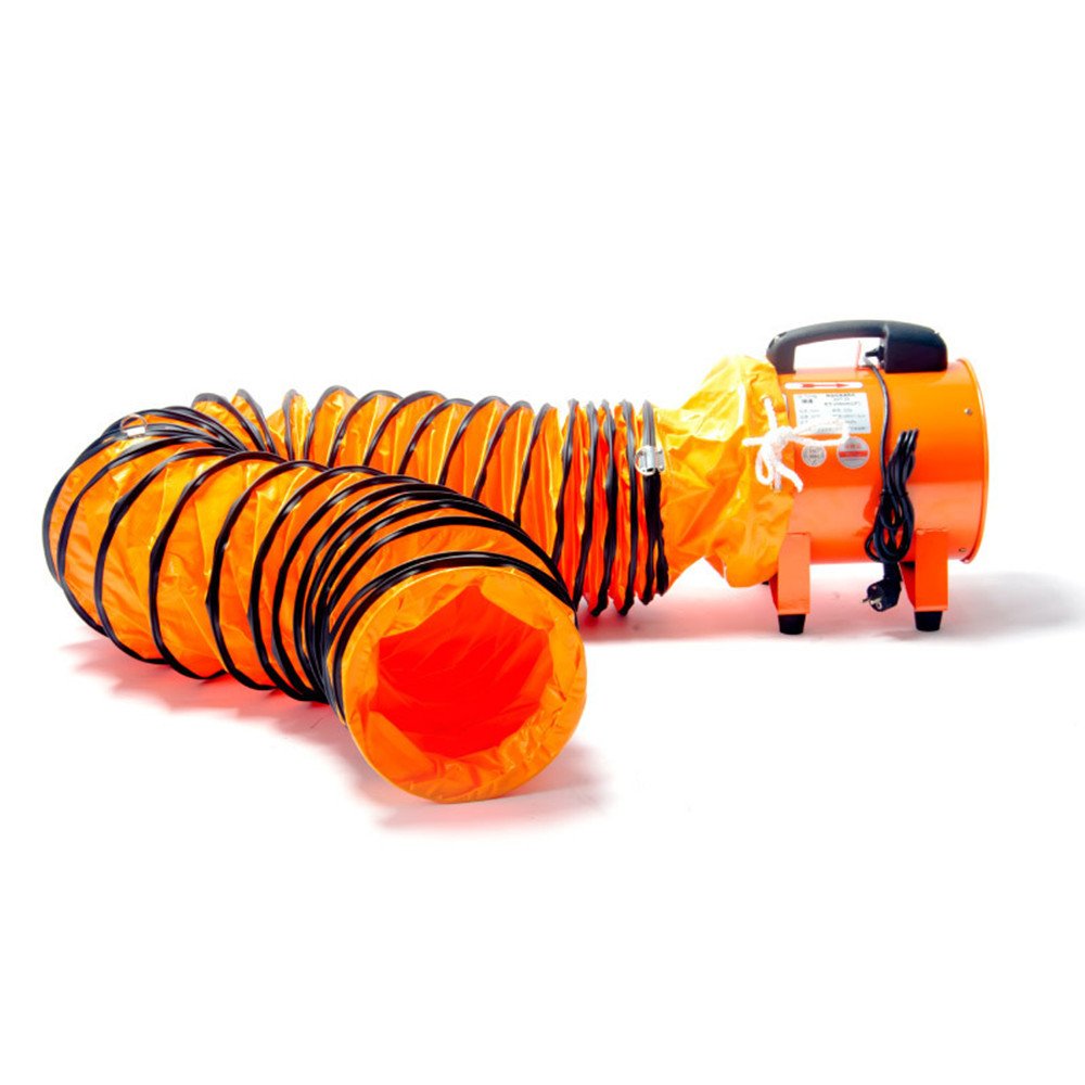 10inch High Velocity Extraction and Ventilation Air Mover Industrial Portable Air Blower Ventilator with 10M Flexible Duct