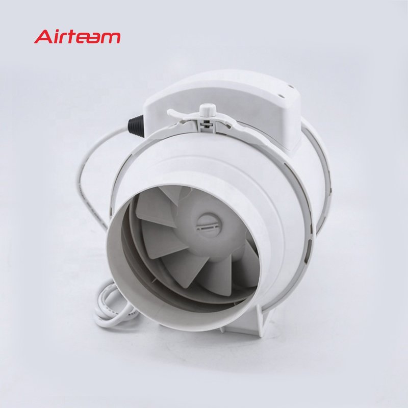 Smart WIFI APP Inline Duct Ventilation Fan 4 Inch Programmable Controller EC Motor Exhaust Air Blower Fan