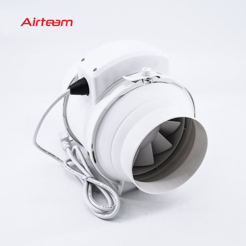 Smart WIFI APP Inline Duct Ventilation Fan 4 Inch Programmable Controller EC Motor Exhaust Air Blower Fan