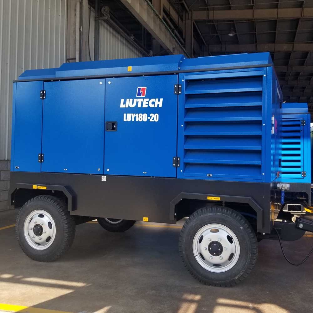 Atlas Copco Liutech LUY High Efficiency Air Compressor for Drilling Blasting and Tunnel Boring Applications