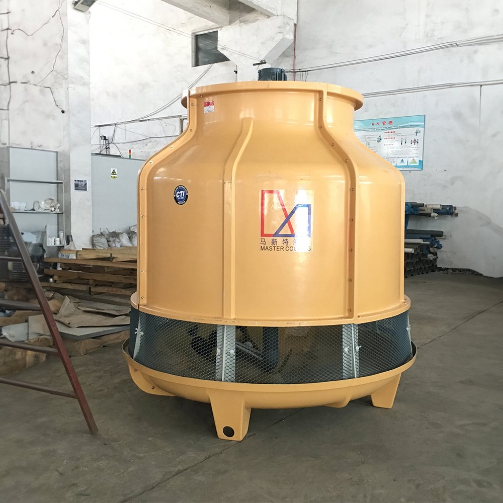 Fiber Glass Yellow or Grey Color Counter Flow Flow Rate Customized Open Cooling Tower for Industry