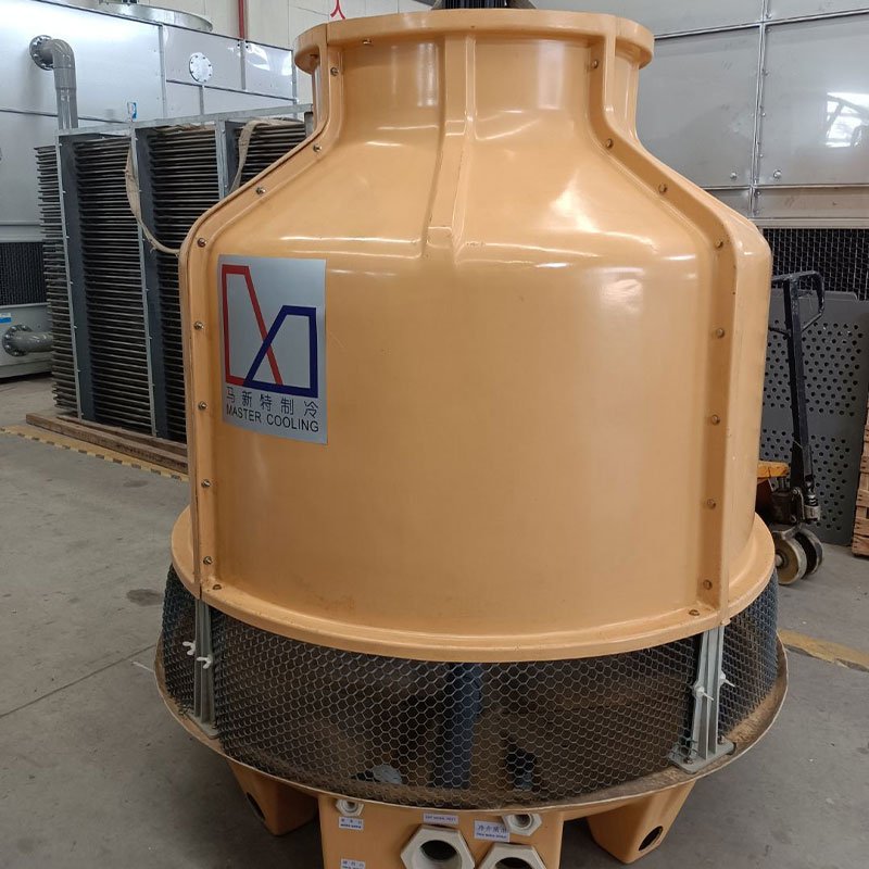 Fiber Glass Yellow or Grey Color Counter Flow Flow Rate Customized Open Cooling Tower for Industry