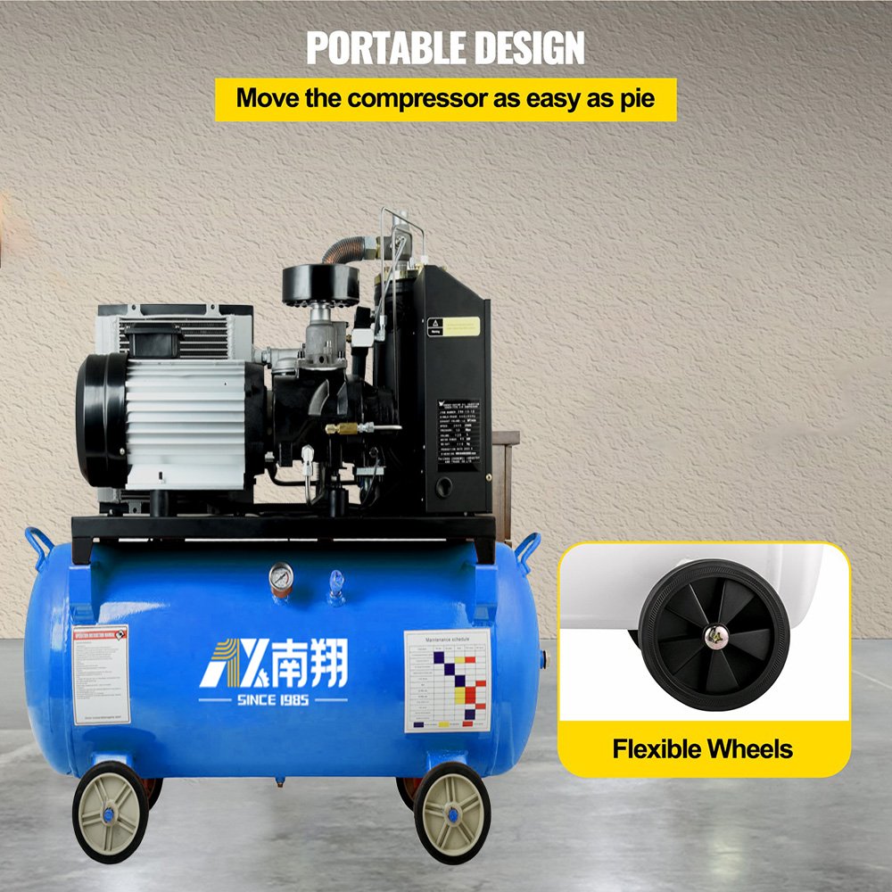Factory Price 4kw Screw Compressor With 120l Tank High Pressure Portable Air Compressor Used for Spraying