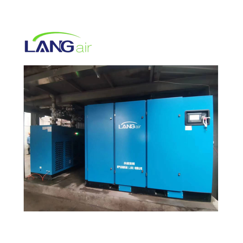 Langair 75kW 100HP Two-stage Compression Permanent Variable Frequency Conversion Screw Air Compressor with Energy Efficiency