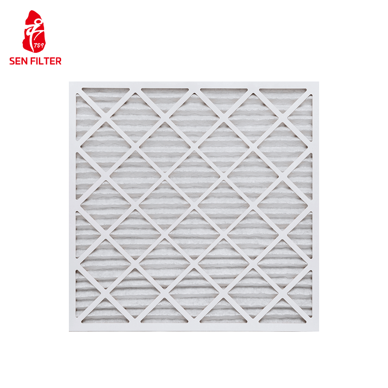 Customized Merv 8 Pleated AC Furnace Air Filter 16x20x1 HVAC Air System Cardboard Paper Frame New Direct China Supplier