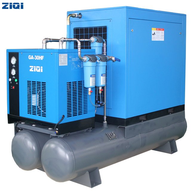 Hot Selling Energy Saving Three Phase 50Hz 60Hz Ghh Rand Low Noise Compact Rotary Screw Air Compressor With Twin Tank 143Gal