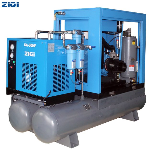 Hot Selling Energy Saving Three Phase 50Hz 60Hz Ghh Rand Low Noise Compact Rotary Screw Air Compressor With Twin Tank 143Gal