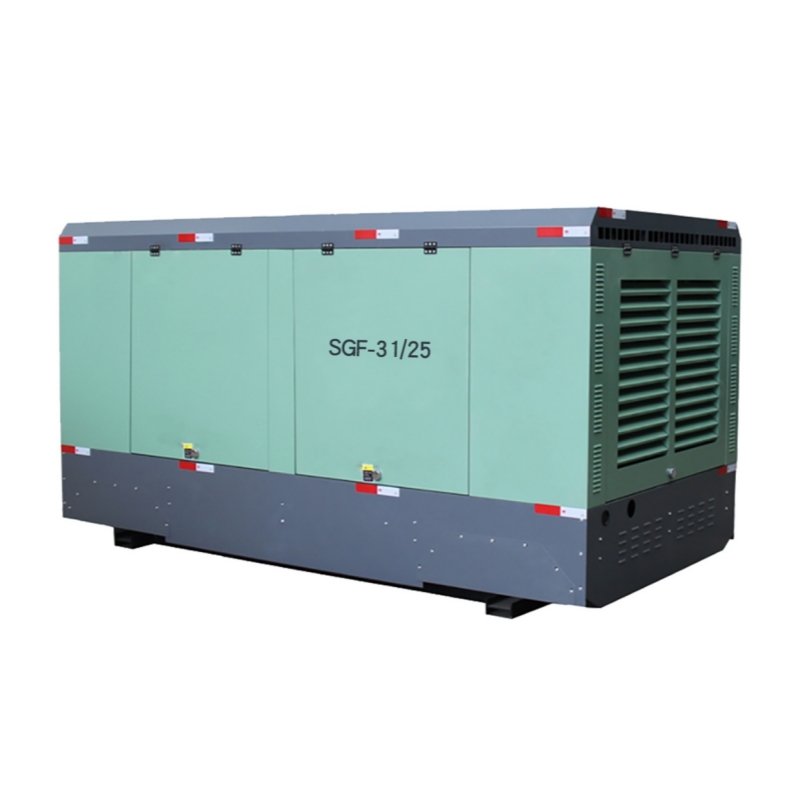 14 Bar 750 CFM Diesel Driven Portable Screw Air Compressor for Drilling Borehole