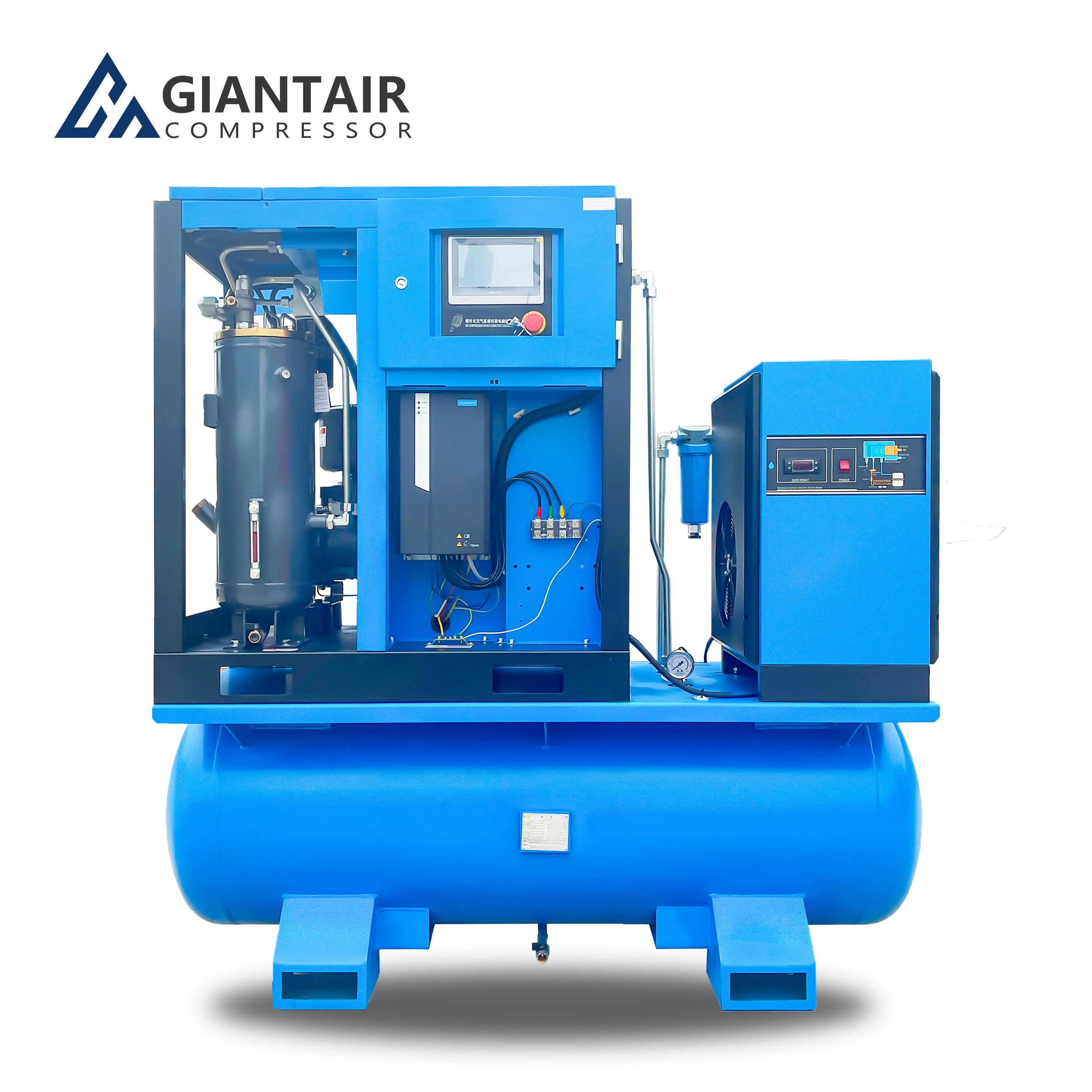 GiantAir General Industrial air Compressors 5.5kw/7.5kw/11kw/15kw All in One Compressor Air-compressors