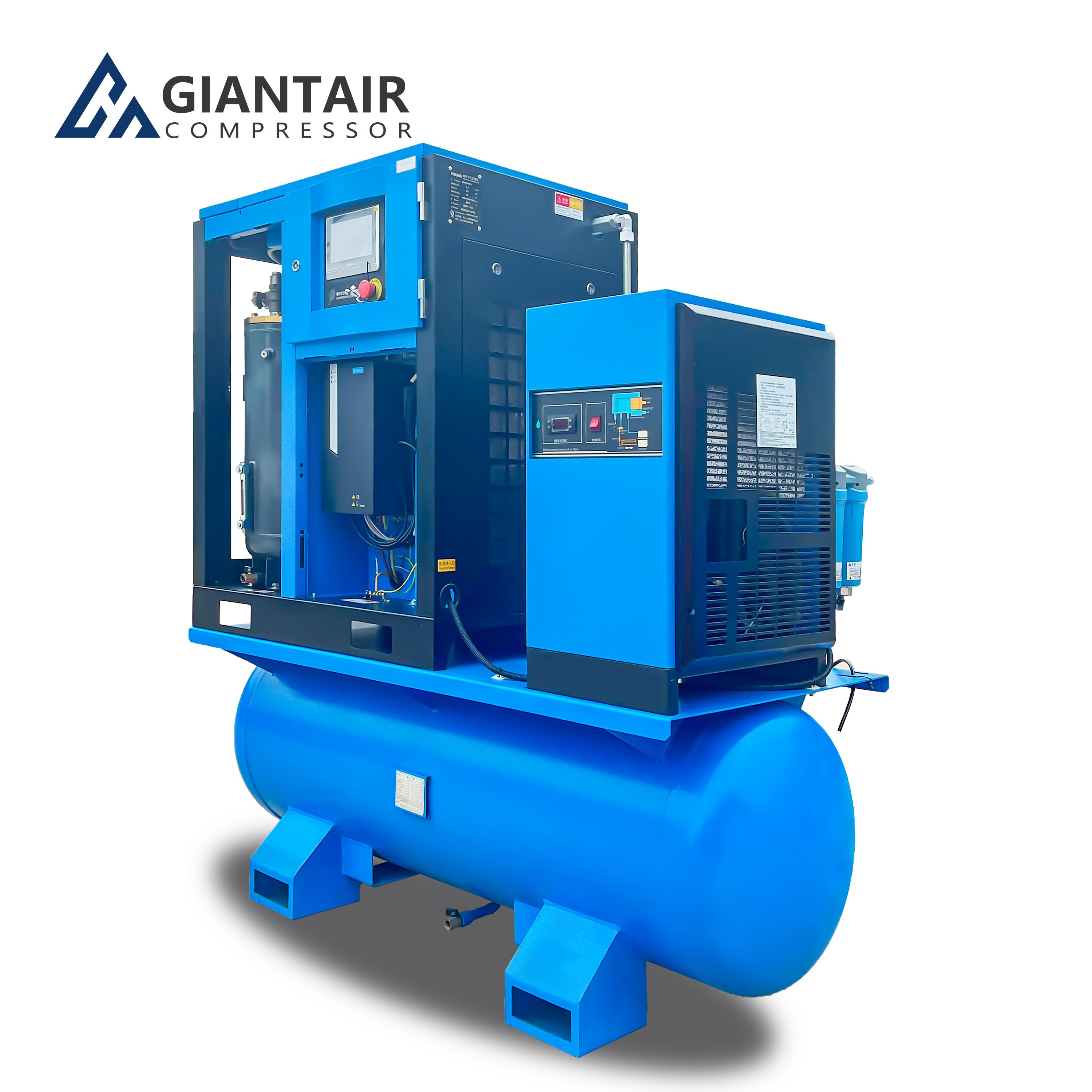 GiantAir General Industrial air Compressors 5.5kw/7.5kw/11kw/15kw All in One Compressor Air-compressors