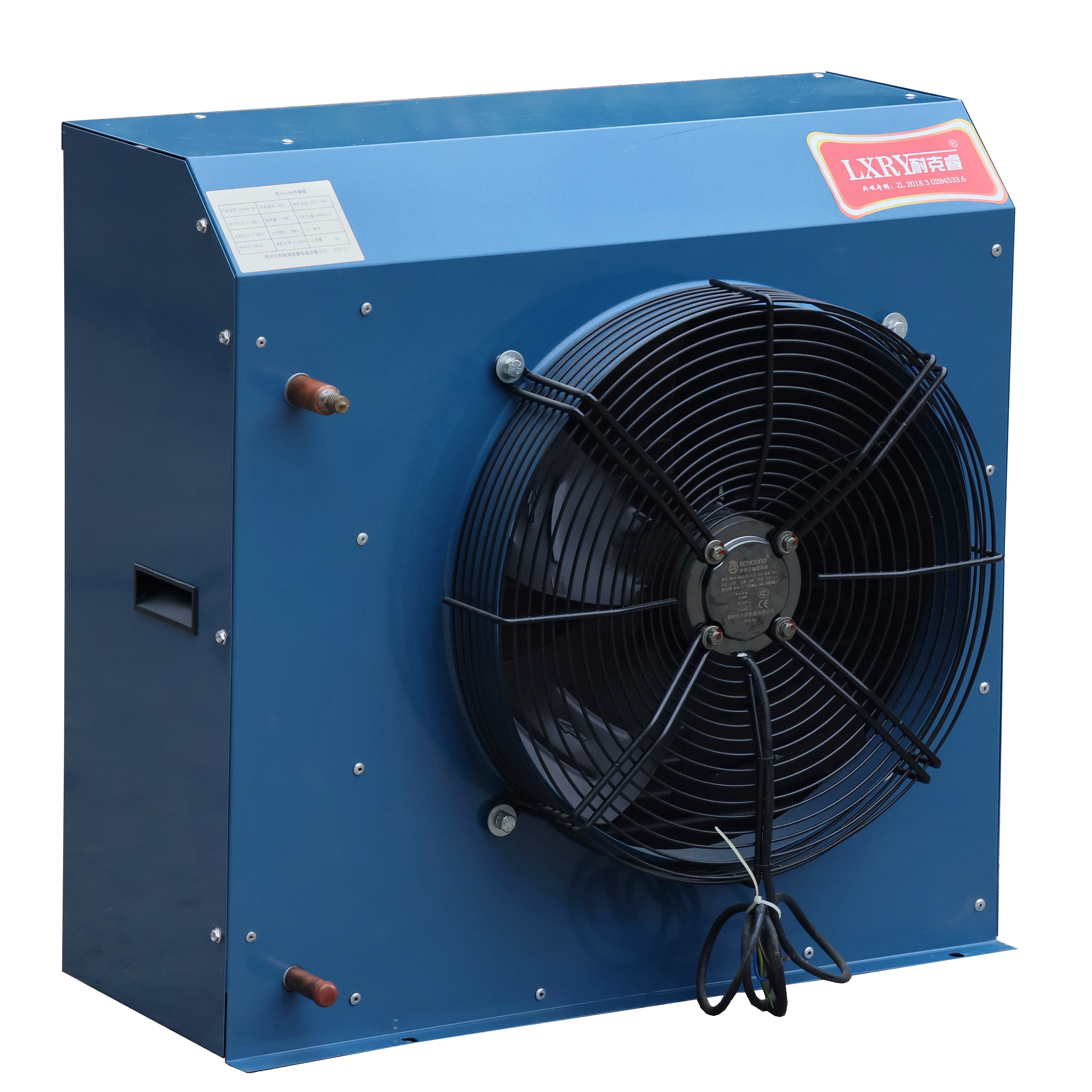LXRY Excellent Copper Air Condenser With Aluminum Fin for Refrigeration Freezer Cold Storage Evaporator With Fan Motor