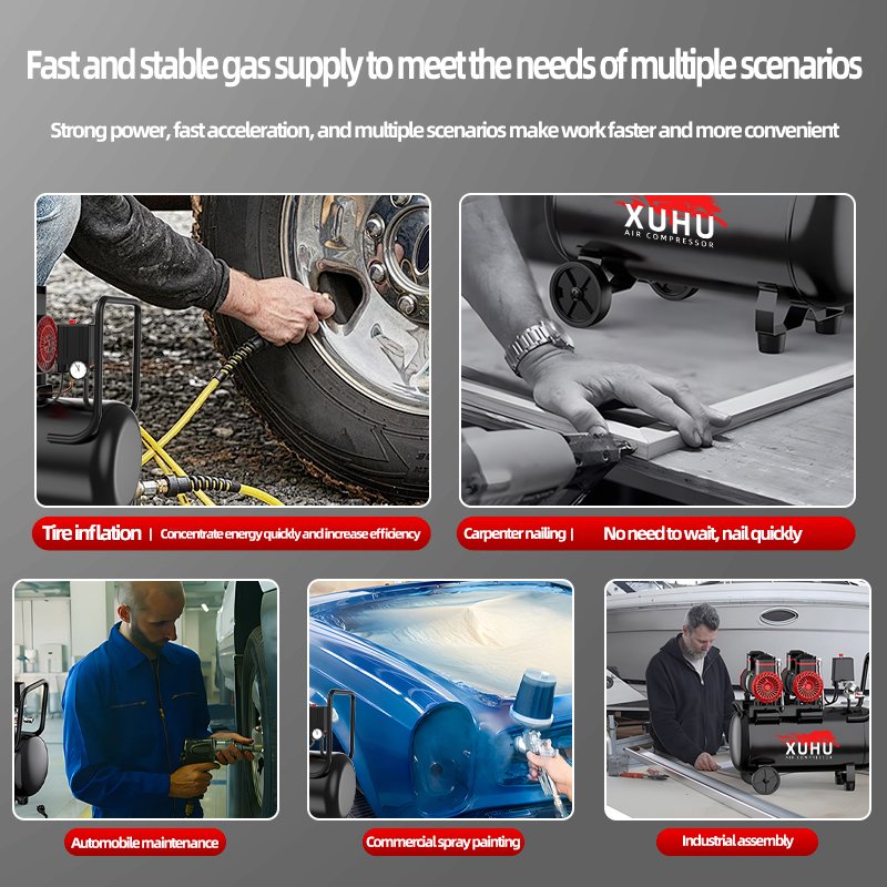 Portable 30L Tank Industrial Air Compressor 2.2HP 8bar Power New Generation Industrial Compressors