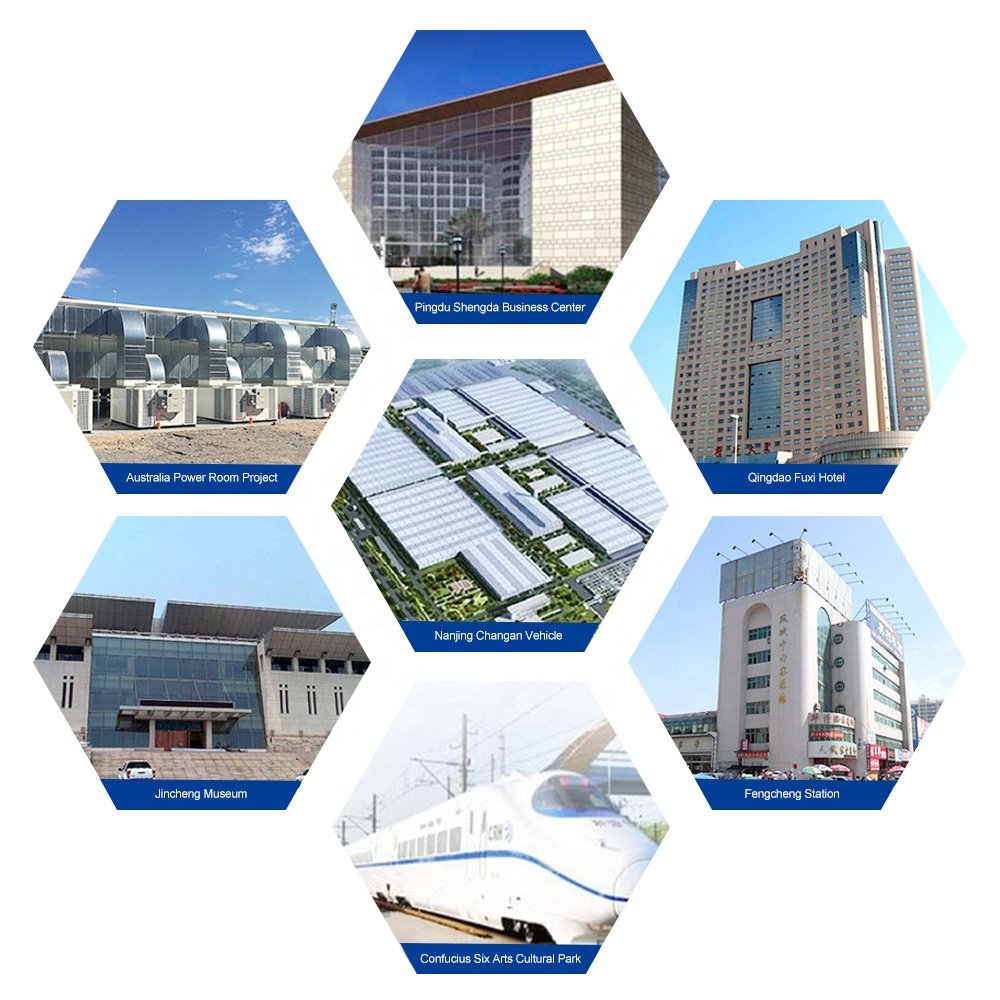 LONGWELL Rooftop Condenser Energy Savings Manufacturer 6.2 ~ 45 Ton Package Unit Rooftop Package Unit for Malls and Buildings