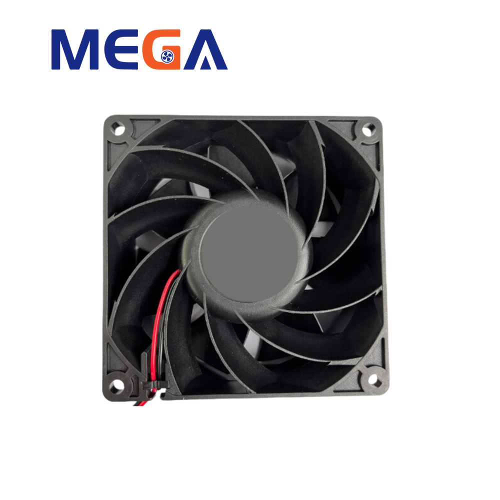 7000RPM 92x92x38mm Efficient Fan for Inverters and ECUs Energy Efficient Low Noise Cooling Fan
