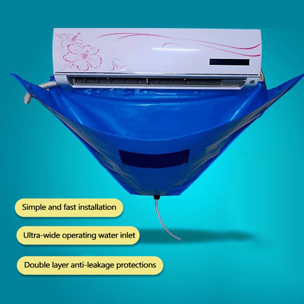 Waterproof Air Conditioner Part Cleaning Cover With Water Pipes Airconditioner Tools Cleaning Oxford Fabric Cover Bag General