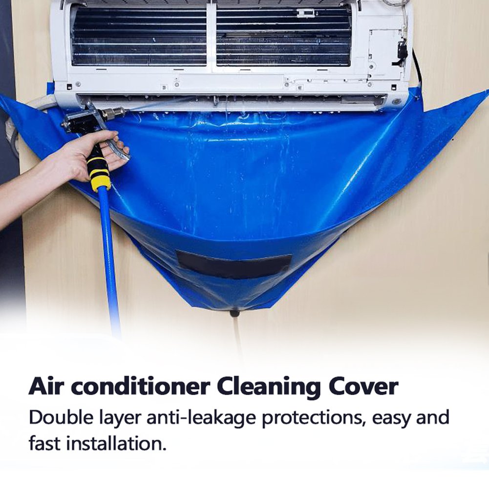 Waterproof Air Conditioner Part Cleaning Cover With Water Pipes Airconditioner Tools Cleaning Oxford Fabric Cover Bag General