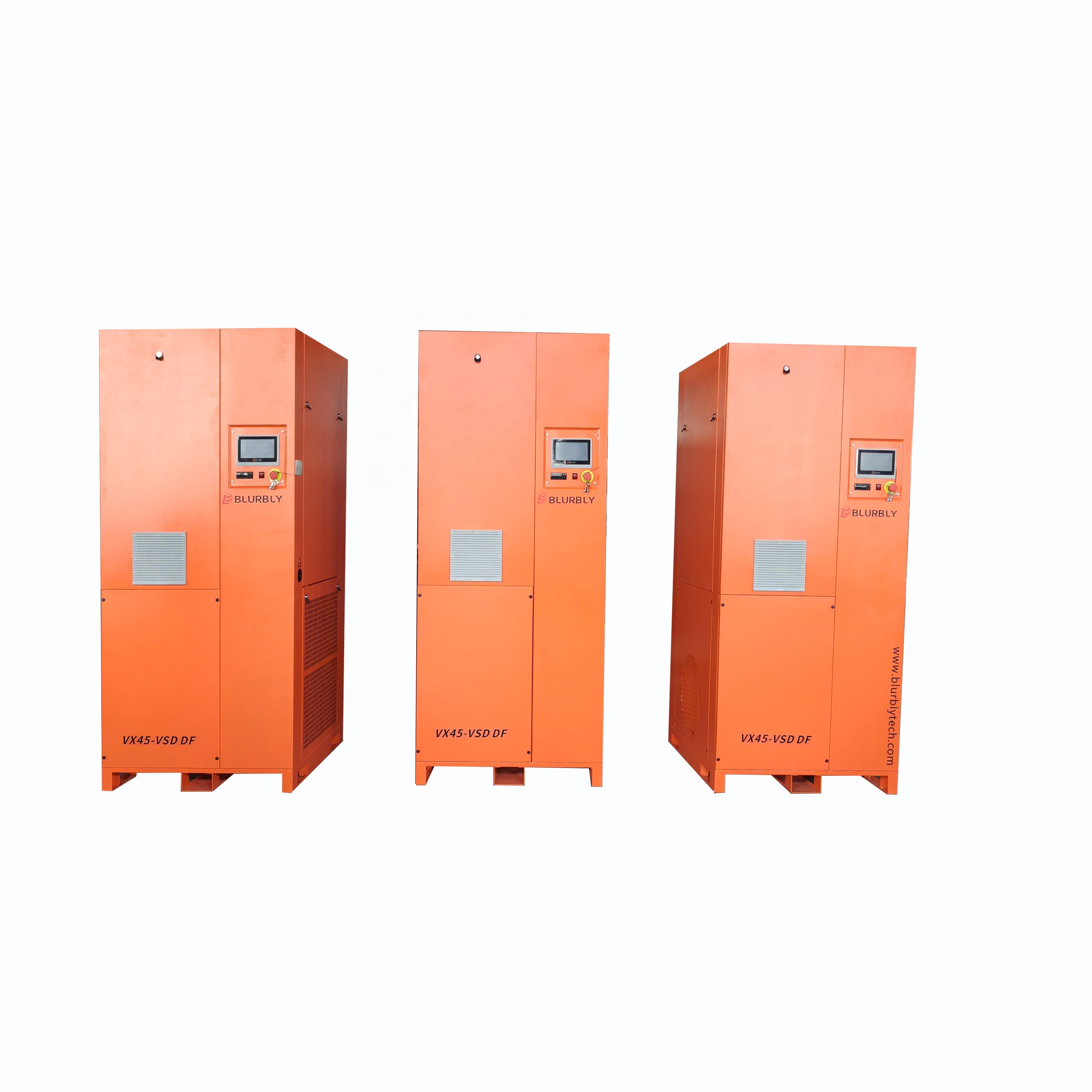 CE Certification Blurbly Customize Single-stage 45kw 7bar 250 Cfm Permanent Magnet Screw air Compressor with Cold Dryer