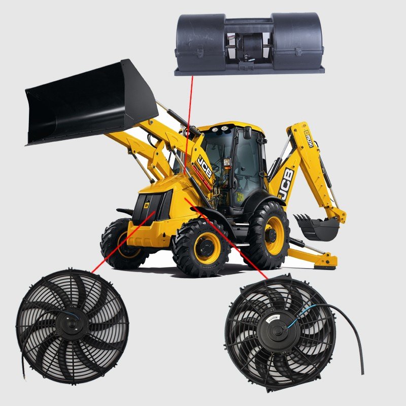 DC 12V 24V Cooling Condenser Fan Brushless Dc Fan for Bus air Conditioning System