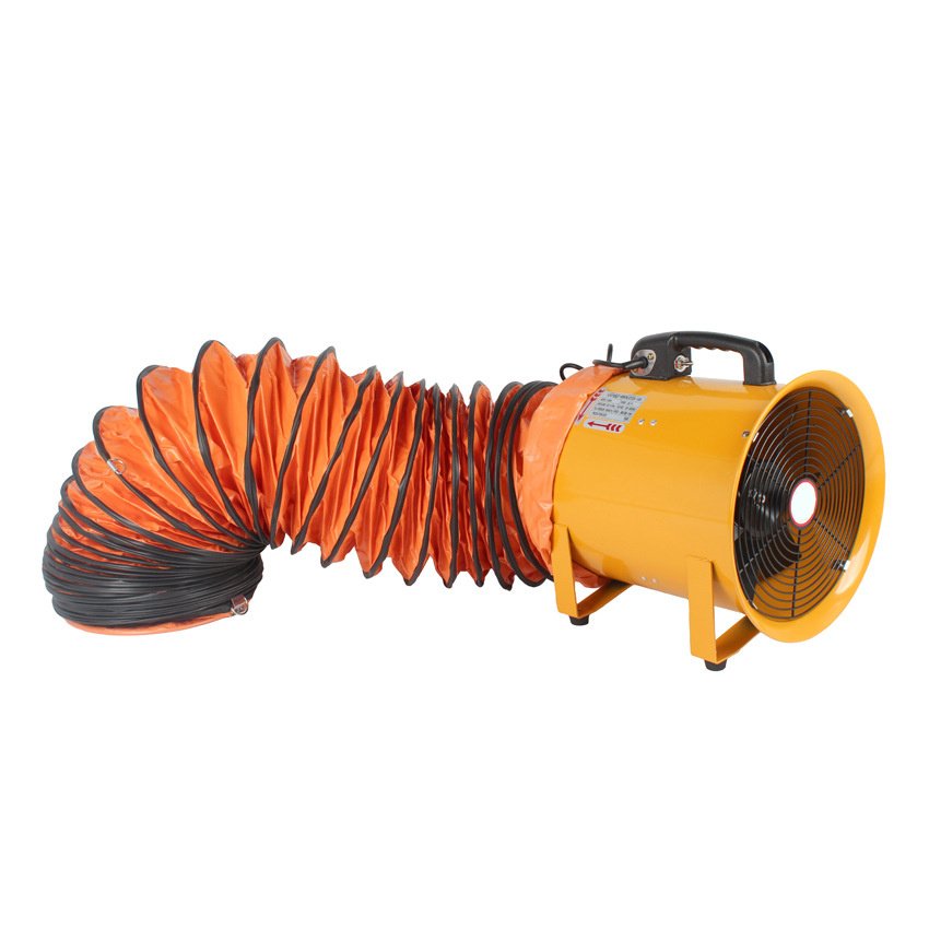 Portable Fan 500mm Suction Blower Fan 1.1 KW Industrial Air Blower 2800 RPM Portable Axial Ducting Fan
