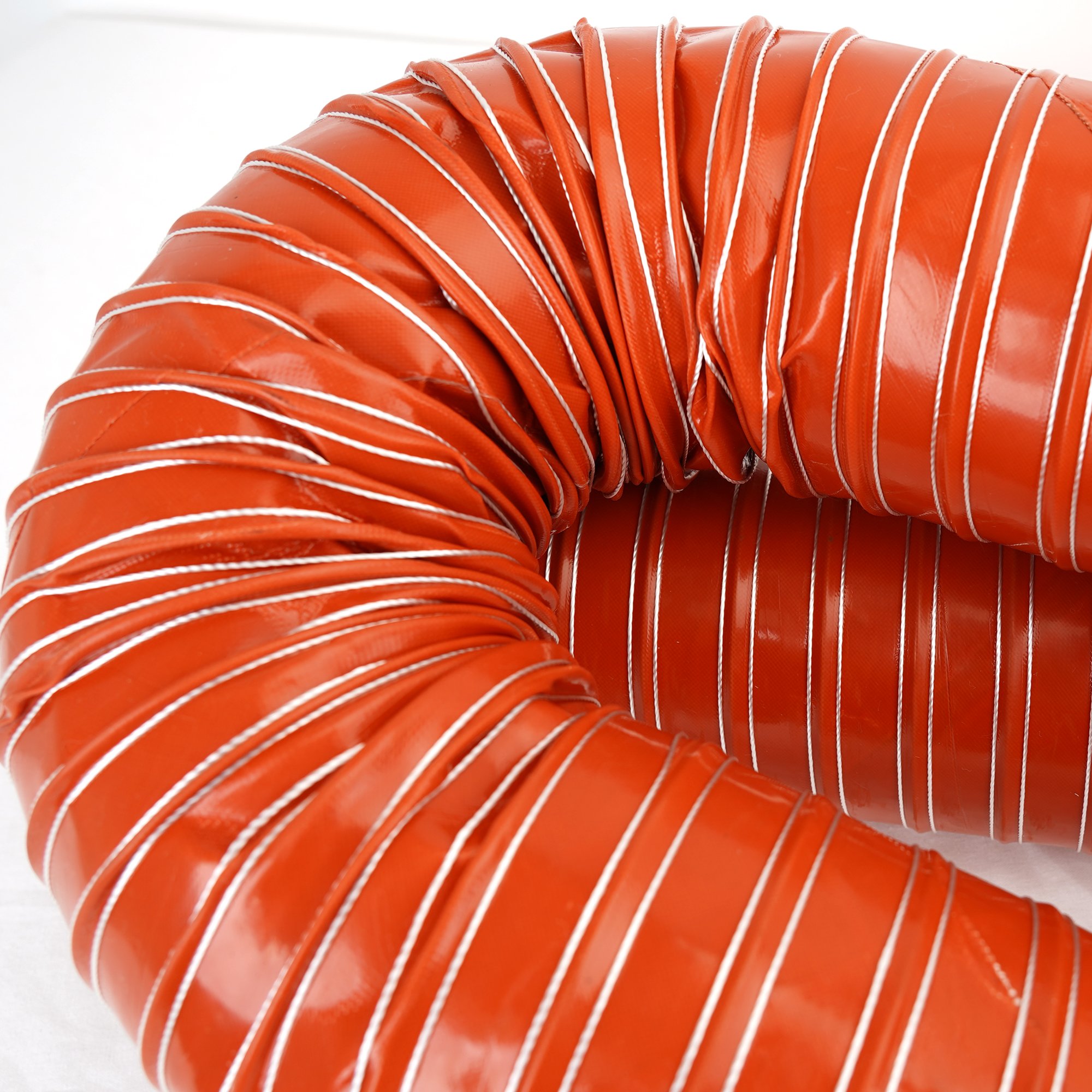 Silicone Rubber Fireproof Flame Flexible Duct Brake Cold and Hot Air Intake Ducting Hose for Hvac System