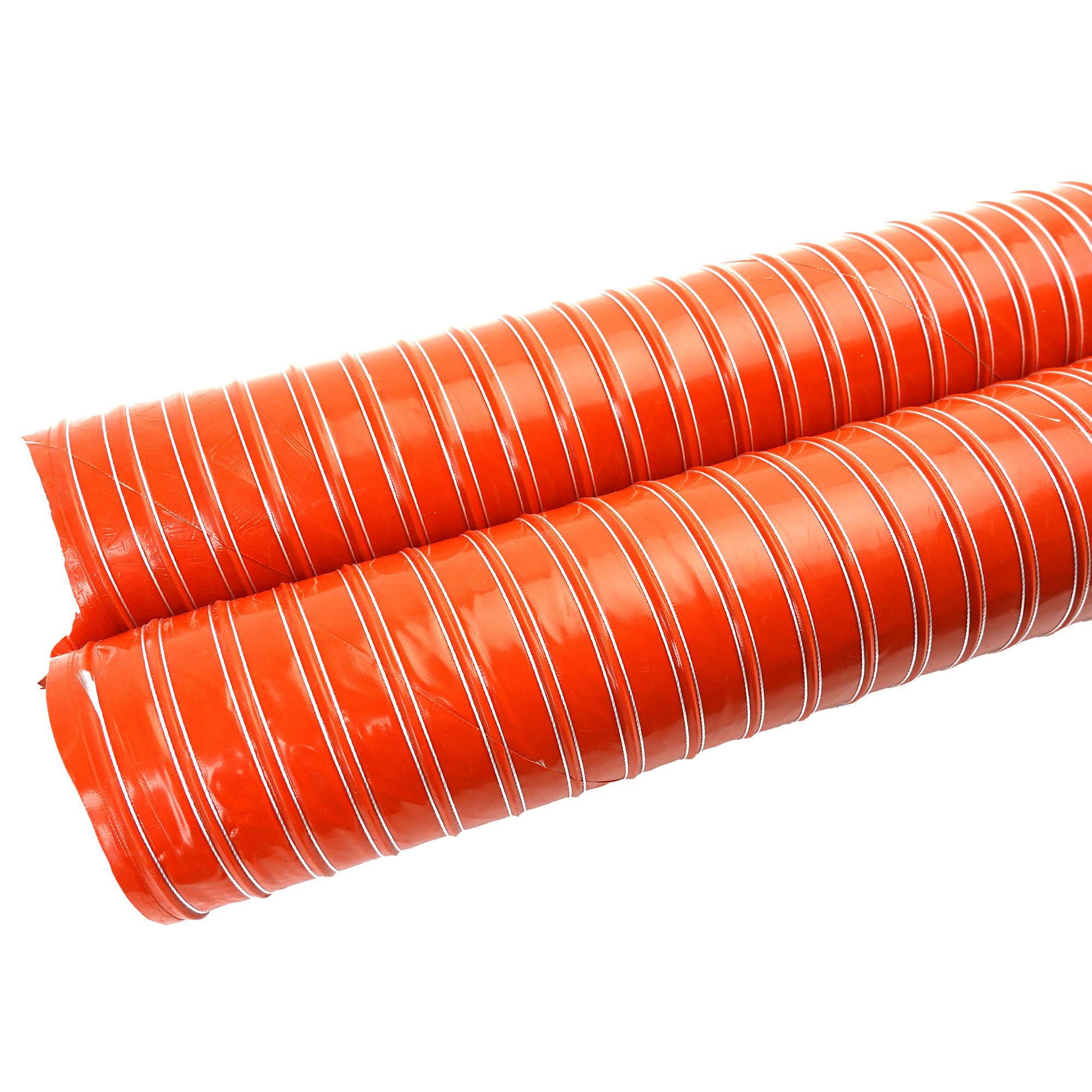 Silicone Rubber Fireproof Flame Flexible Duct Brake Cold and Hot Air Intake Ducting Hose for Hvac System