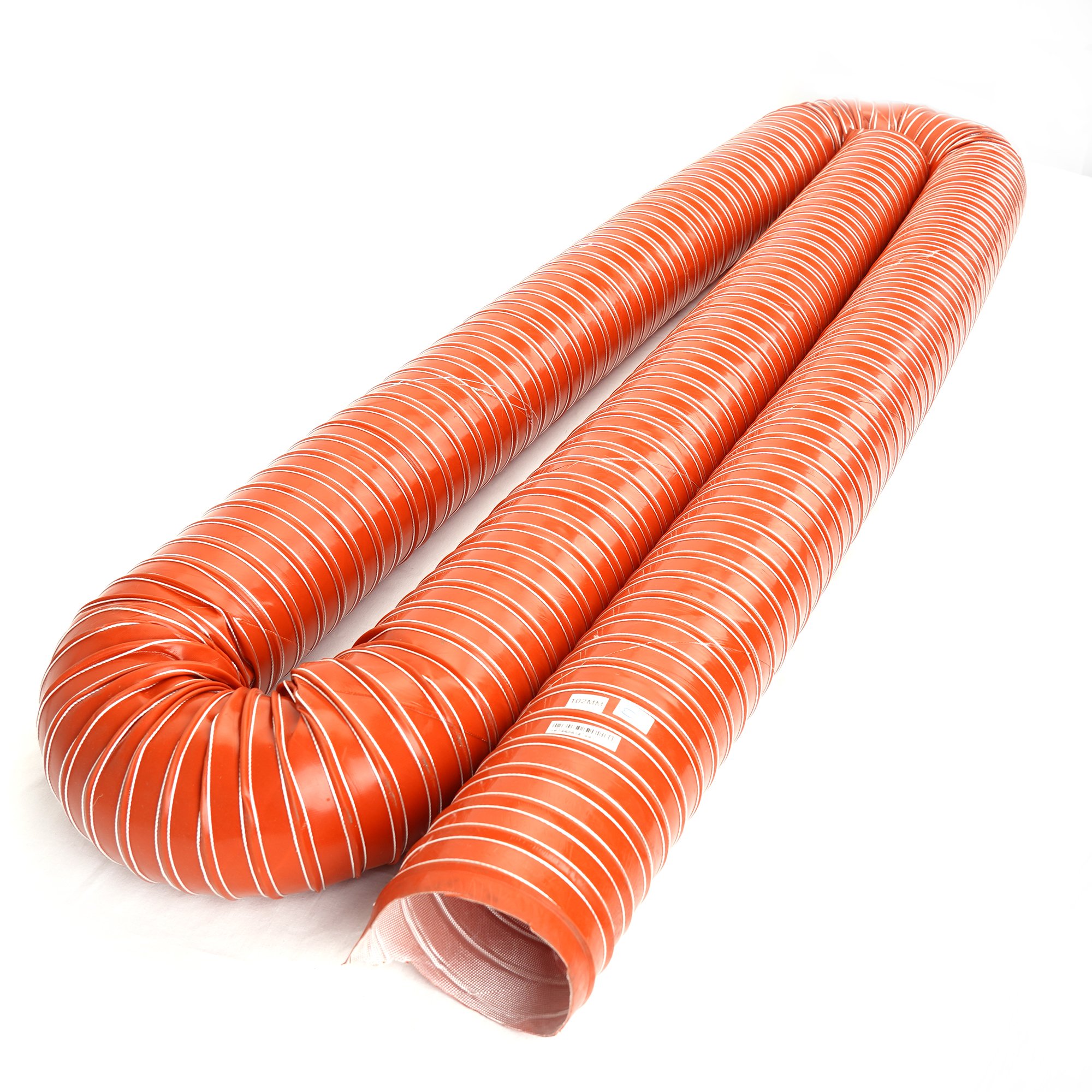 Silicone Rubber Fireproof Flame Flexible Duct Brake Cold and Hot Air Intake Ducting Hose for Hvac System