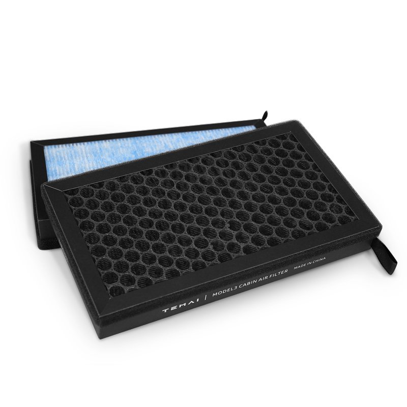 TEMAI Cabin Filter Car Air Conditioning Filter Deodorizing Auto Air Filter for Model 3 Model Y 2 PCS