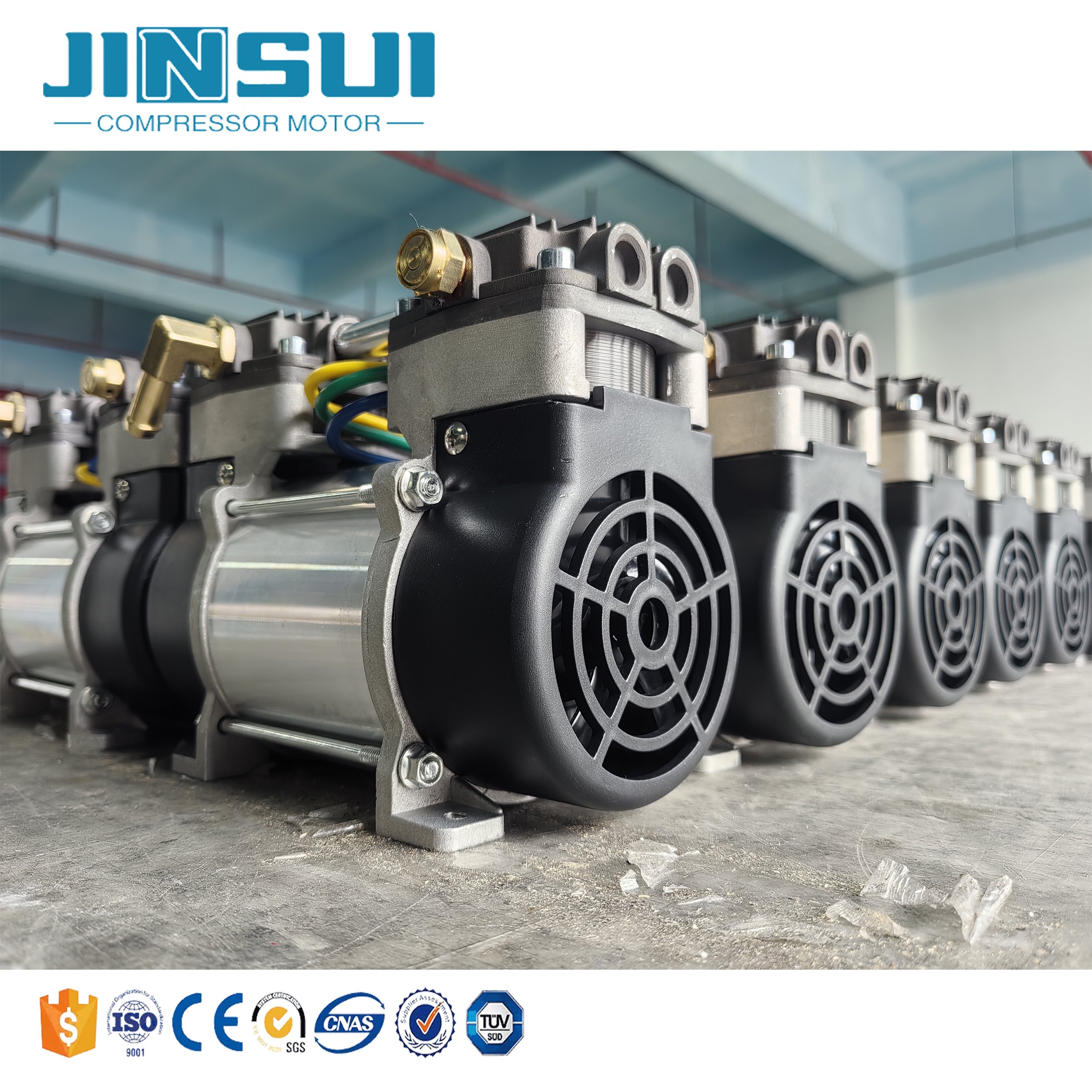 Jinsui Technology Motor 24V Small Size High Capacity Car Use AC Air Compressor