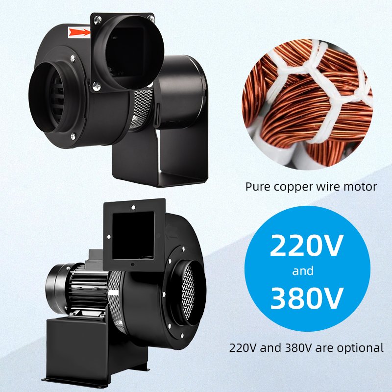 220V 6.7CMM 60W 48Db High Temperature Resistant Powerful Cooling Industrial Small Centrifugal Blower Fan