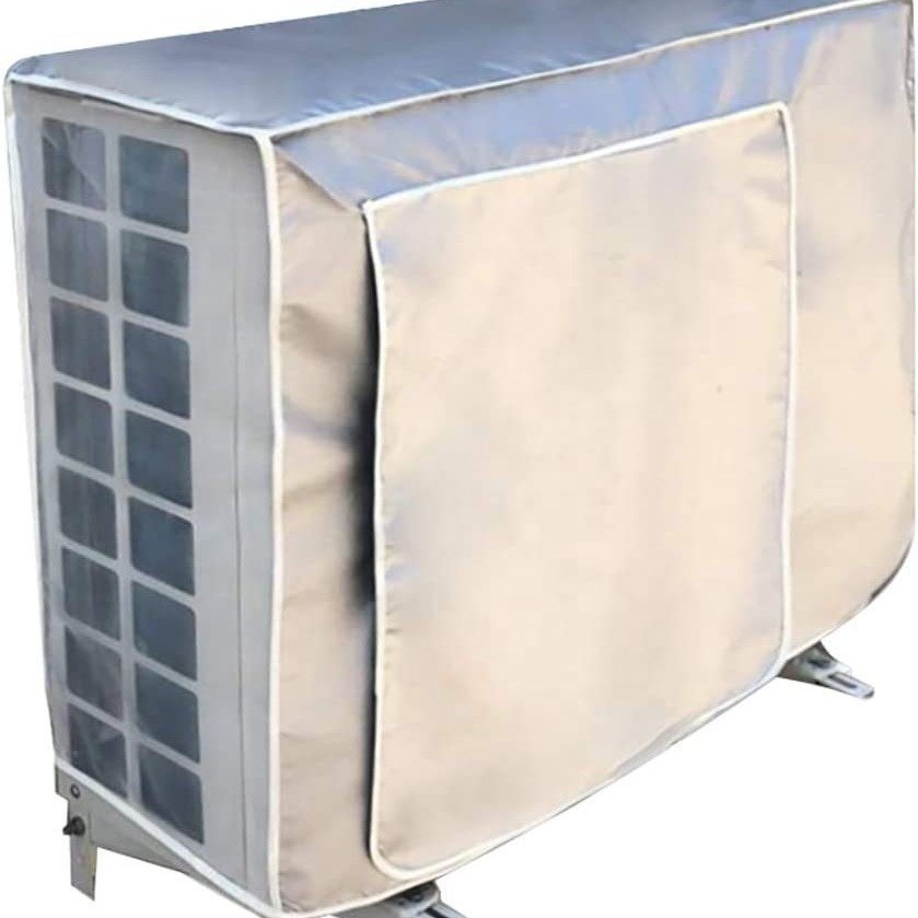 Outdoor Polyester External Air Conditioner Dust Cover Manual Waterresistant and Decorative for Home Use