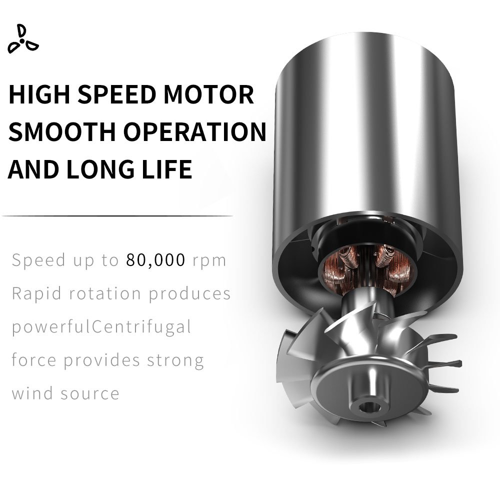 Powerful Big Air Hammer Turbo Jet Fan Super 52mm Motor Violent Wind Blower Dust Removal Blowing Leaves Turbo Jet Fan