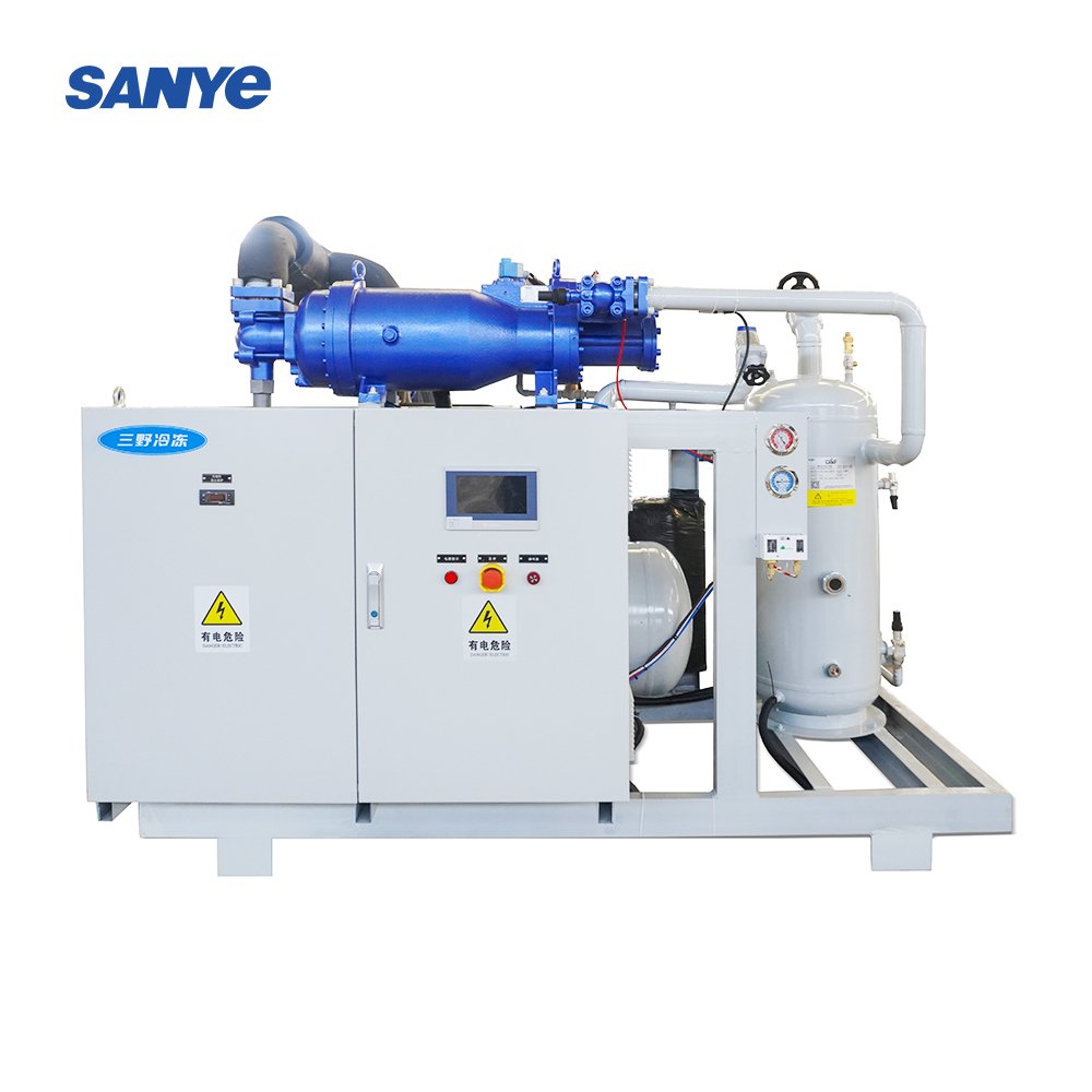 70HP 100HP 120HP 150HP Screw Compressor Condensing Unit for Large Volume Refrigeration Freezer Room