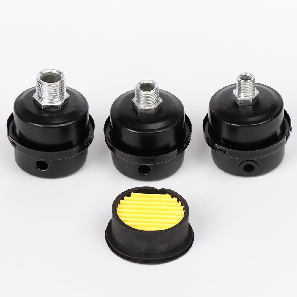12.5mm 16mm 20mm Metal Air Compressor Parts Intake Filter Noise Muffler Silencer 1/2'' 5/8" 3/4'' Thread M12
